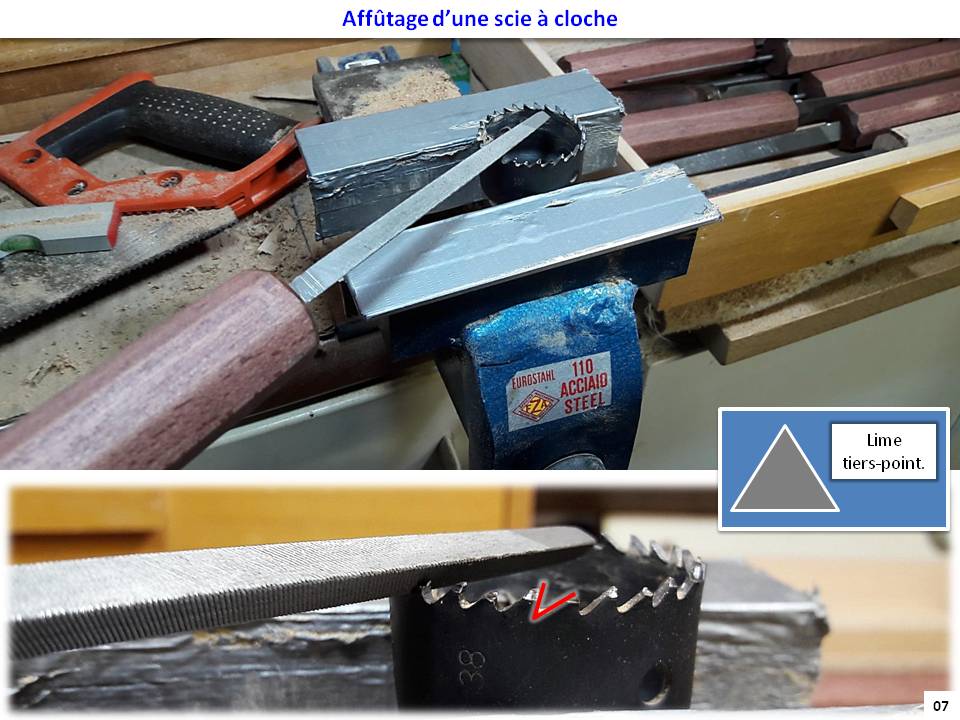 Affûtage d'une scie à cloche (DIY : Sharpening a hole saw) – L'Atelier  Bricolage d'un Compagnon du Bois