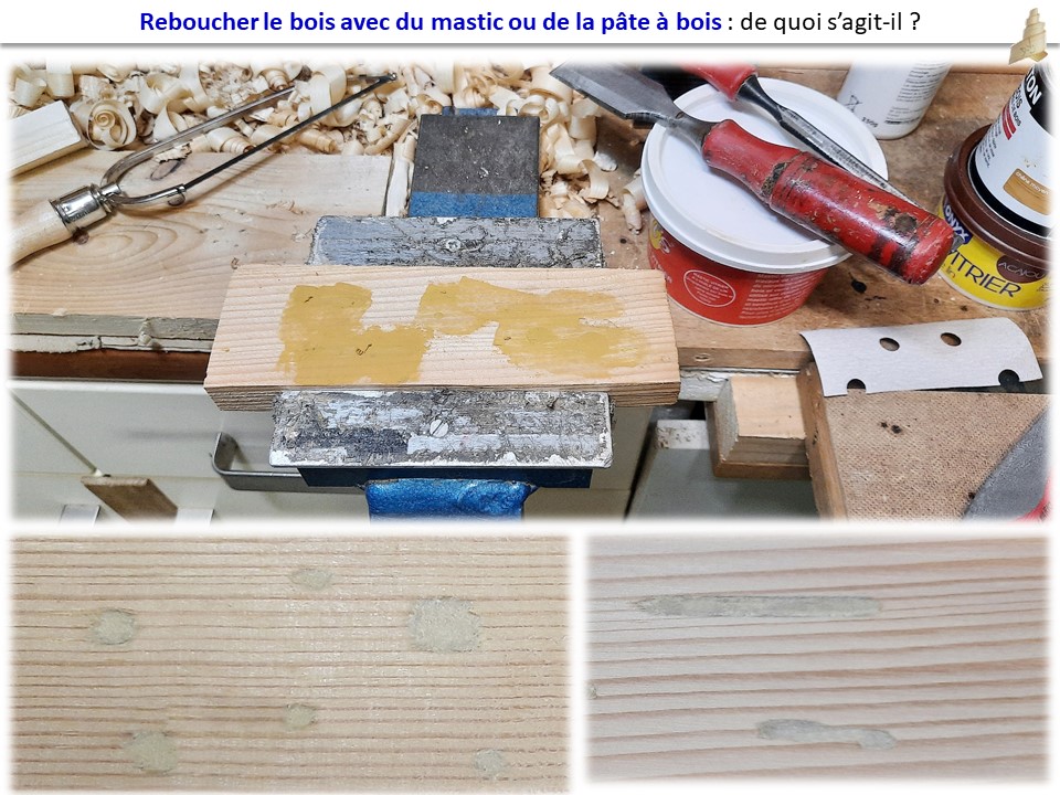 Kit de réparation de bois 12 pièces, mastic à bois, restauration